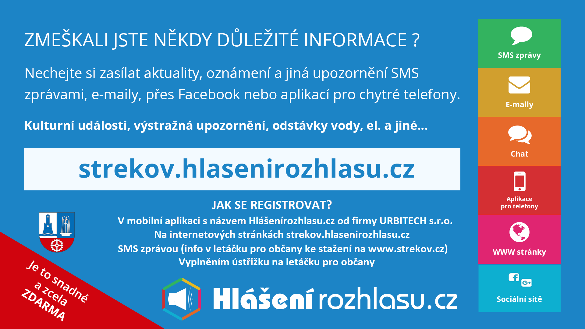 hlaseni web banner ii strekov | WebJET CMS